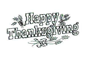 Happy Thanksgiving Rubber stamp
